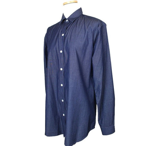 Theory Blue Denim Shirt S 26809258