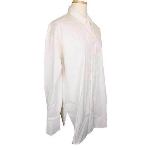 Theory White Detachable Collar Loose Fit Cotton Shirt S 26809275