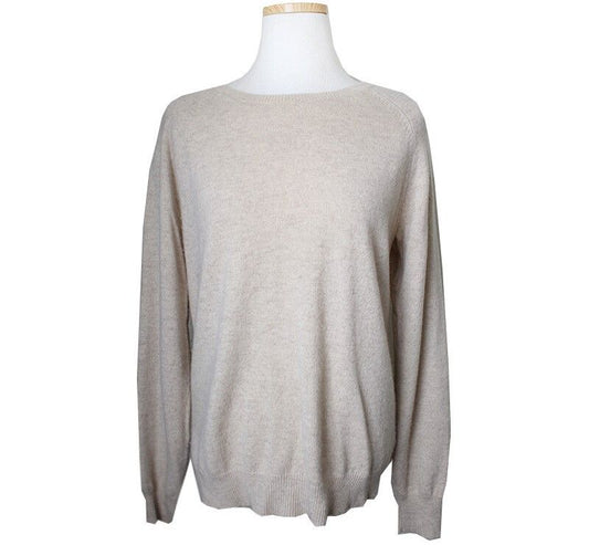 Theory Oatmeal Cashmere Knit Top 55 35298867