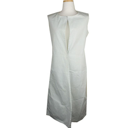Jil Sander Mint Cotton Long Vest 34 26810394