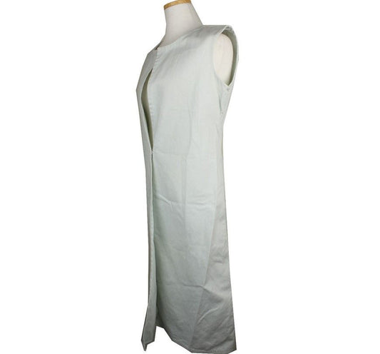 Jil Sander Mint Cotton Long Vest 34 26810394
