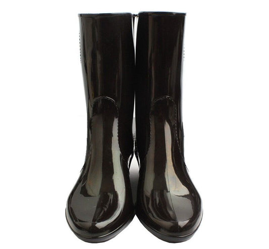 Salvatore Ferragamo Dark Brown Rain Boots 37 41045606