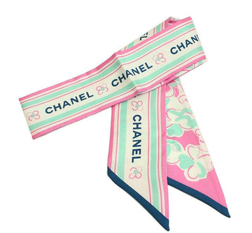 CHANEL Pink Camellia Twilly Scarf 29053228