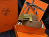 HERMES Gold Groß Klassisch Schwarz Gold Überstich Wendegürtel 7878956808 41408495 [P]