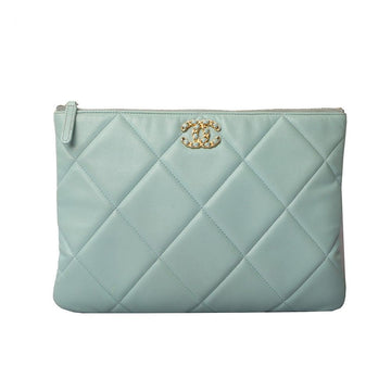 CHANEL Lammleder 19 Neunzehn Clutch New Medium Gold 29980-4 7906181761 41605774