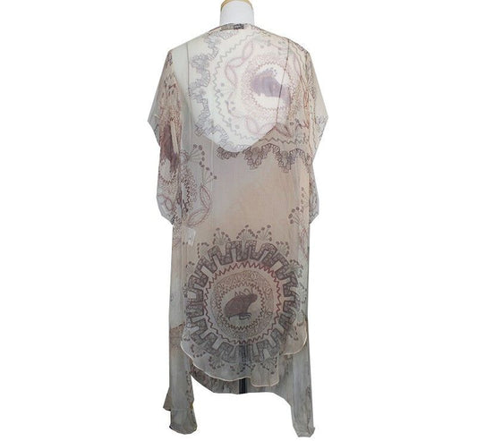 DIOR Christian Boutique Shoreline Seidenchiffon Kleid 55 41619553