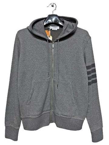 THOM BROWNE グレー スラッシュアーム フードジップアップ レディース 7911490079 41649124