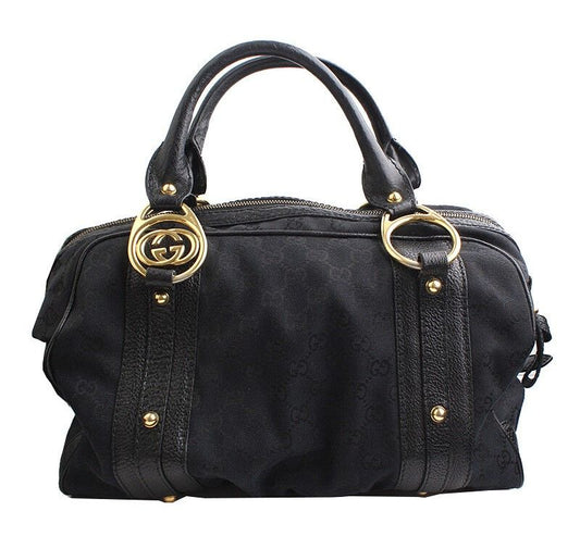 Gucci Black Jacquard Tote Bag 41619947