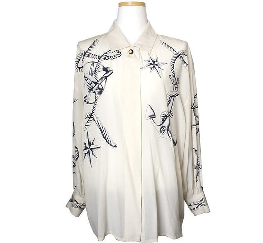 Escada Ivory Silk Blouse 55 41762060