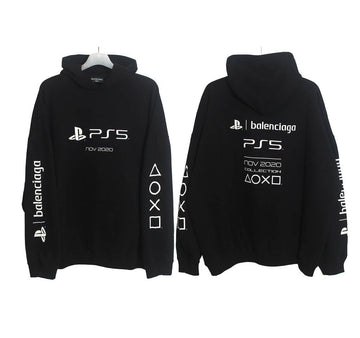 Balenciaga 2021 FW Black PlayStation Oversized Hoodie 651799 TKVF4 1070 25303481