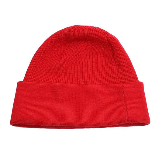 Moncler Red Virgin Wool Beanie Hat 39798261