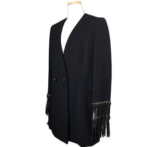 GF FERRE' Gianfranco Ferré Fringe Long Jacket 55 41960349