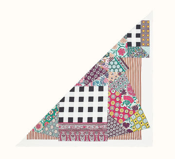 HERMES サラサジャイアントトライアングルシルクスカーフ C 7978859334 42315499