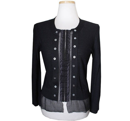 DKNY Black Silk Cardigan 44~55 33862360