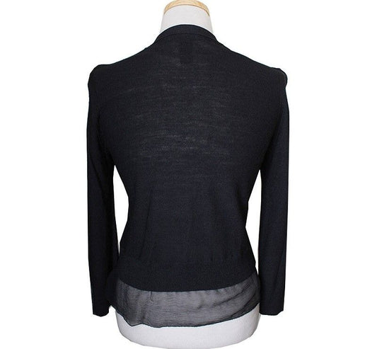 DKNY Black Silk Cardigan 44~55 33862360