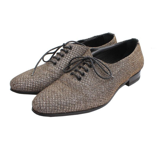 Saint Laurent Glitter Oxford Loafers 36 42824155