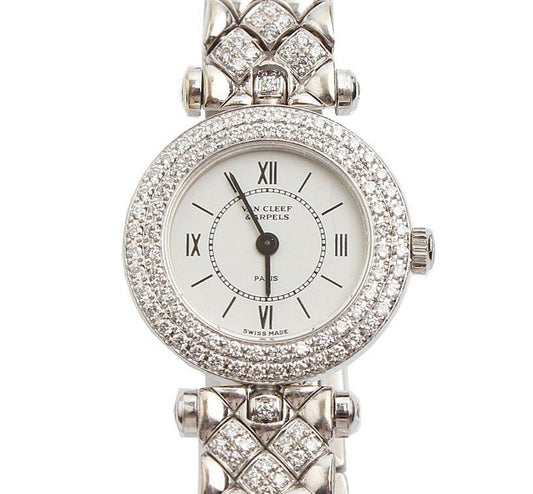 Van Cleef & Arpels Diamond 750 White Gold Watch 12345 42824523