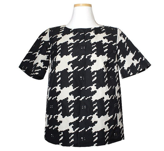 MaxMara Weekend Houndstooth Two-Tone Top 55 43168292