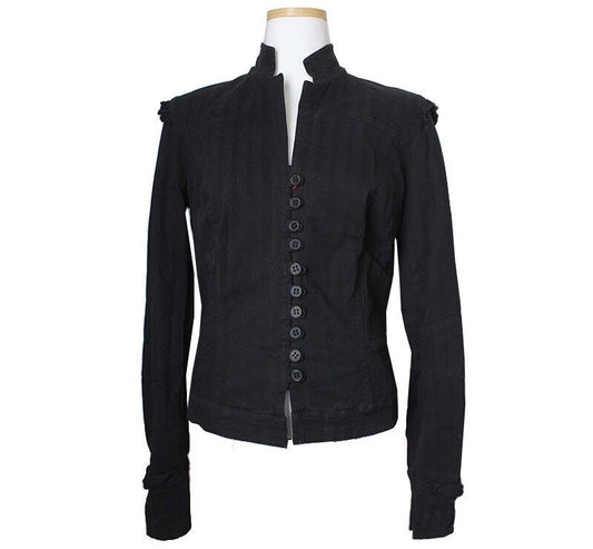 MaxMara Max&Co. Black Cotton Blend Jacket 55 43167421