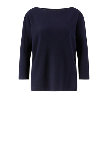 FABIANA FILIPPI Damen Rundhals Pullover Größe DE 40 Navy Blau 2100006205169 50186178 [P]