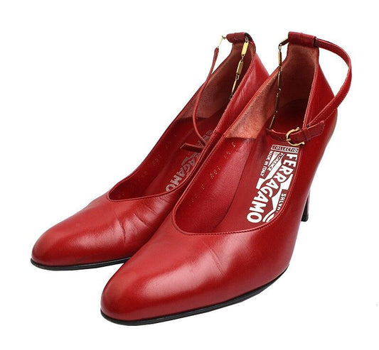 SALVATORE FERRAGAMO Rote Strap-Pumps 36,5 43521731