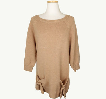 JILL STUART Goldene Stickereizug mit Rippstrickoberteil M 26810096