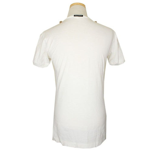 Dolce & Gabbana Neck Beads Cotton Knit Top 38 26807340