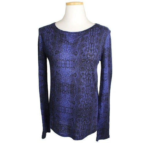 MAJE Schwarzes & Blaues Pythonmuster Oberteil 1 26807628