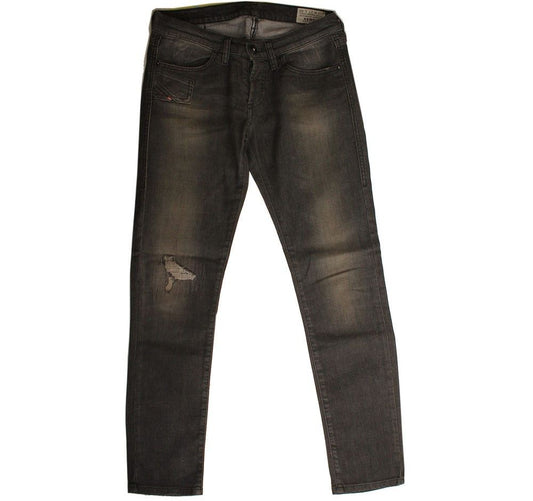 DIESEL Graue beschädigte Jeanshose 27 26809855