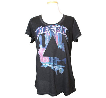 Diesel Logo Printed Cotton Top S 26807575