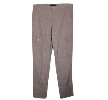 THEORY カーキ リネン混合カーゴパンツ 55 26809693