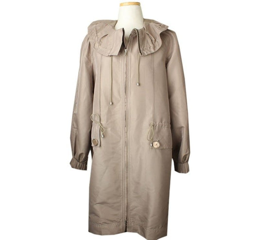 AIGNER Beige geraffte Kragenfeldjacke 36 26810374