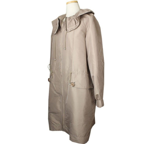 AIGNER Beige geraffte Kragenfeldjacke 36 26810374