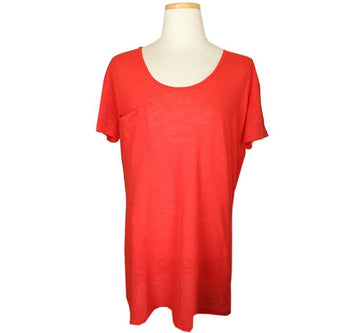 Diesel Red Cotton Blend Top XS 26807604