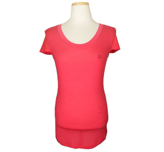 ARMANI Alma Janus Pink T-Shirt mit Lochmuster 38 26807674