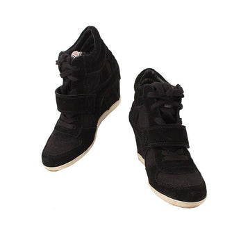 ASH Schwarze Wildleder Wedge Sneaker 35 26807348