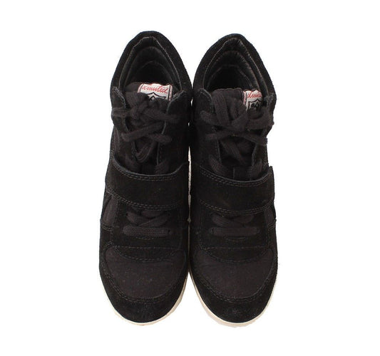 Ash Black Suede Wedge Sneakers 35 26807348