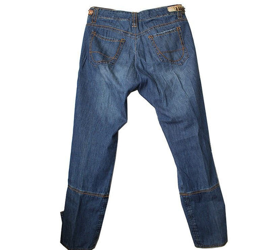 ERMANNO SCERVINO Ermano Servino Leder Applikation Denim-Pants 55 66 43851581
