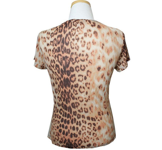 Roberto Cavalli Class Line Leopard Print Top 44 43706614