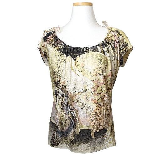 Roberto Cavalli Gold Print Top 55 66 43706609