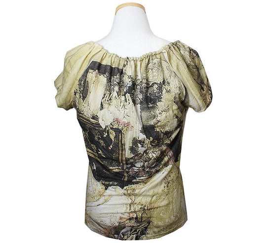 Roberto Cavalli Gold Print Top 55 66 43706609