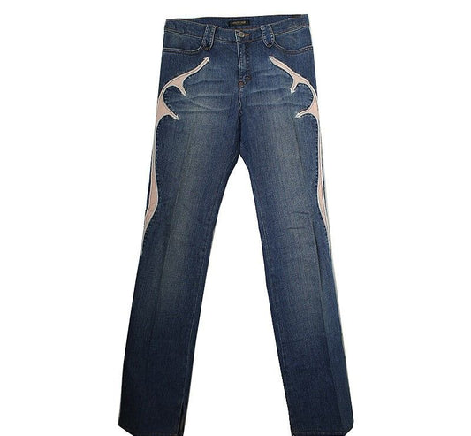 ROBERTO CAVALLI Rosa Detail Denim Hose 55 43851593