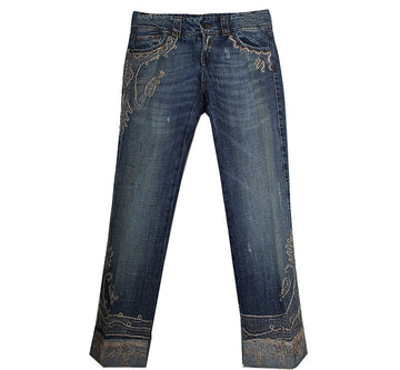 ERMANNO SCERVINO Ermano Servino Applique Denim Hose 55 66 43851602