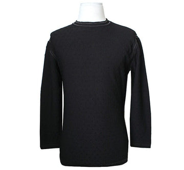 GF FERRE' Giancarlo Ferré Herren Schwarzes Strickoberteil 105 43706682