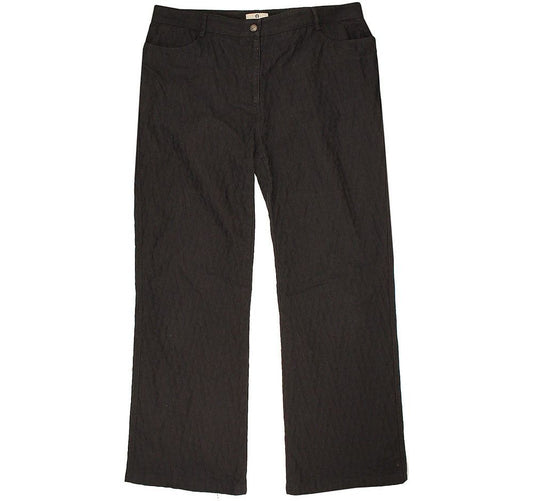 AIGNER Schwarze Logo-Muster Bootcut-Denimhose 48 26809790