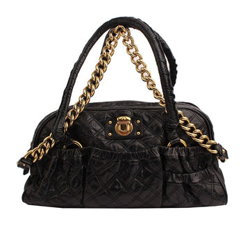 Marc Jacobs Black Quilted Gold Chain Shoulder Bag 26811433