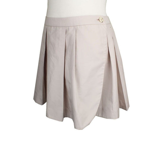 ISSEY MIYAKE 24 Beige Flare Mini Skirt2 26809447