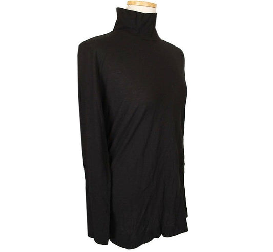 ISSEY MIYAKE Issey Heart Black Polo Cotton Top 2 26807647