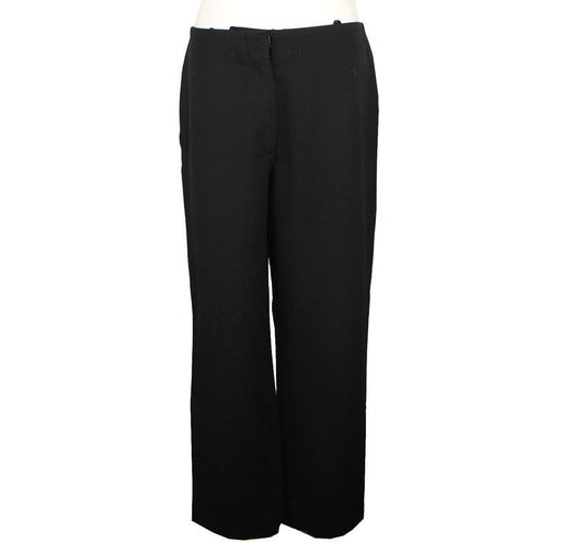JIL SANDER Schwarze Wolle Hose 36 26810073