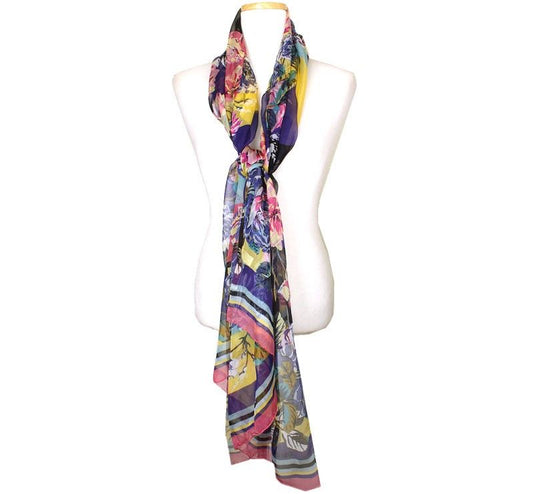 KENZO Seiden-Langsjaal mit Blumenmuster 26812077